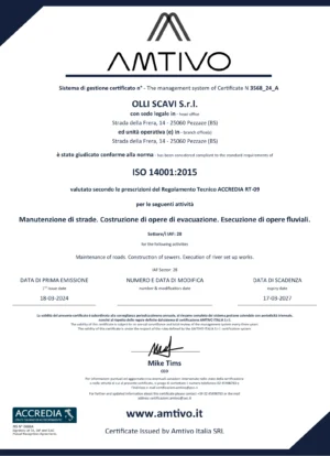 ISO 14001 OLLI SCAVI